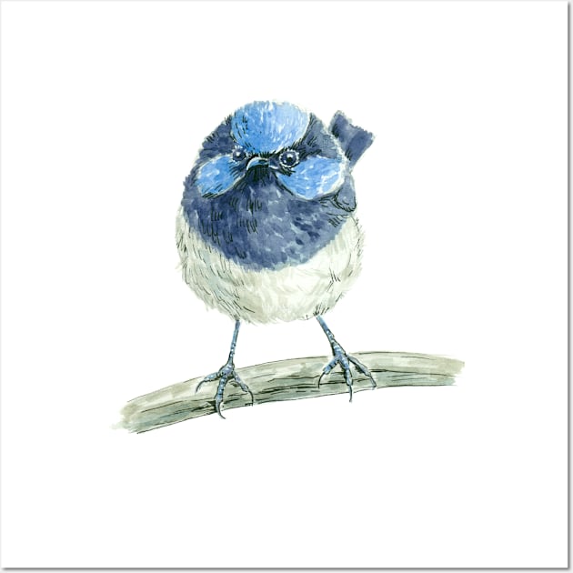 Fairy wren Wall Art by katerinamk